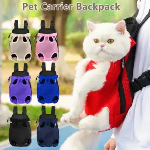 Sac à dos pour animaux de compagnie sac de transport réglable pour chat sac à dos à Double épaule pour animaux de compagnie sac Portable voyage en plein air Camping randonnée sac pour chat sac pour chien