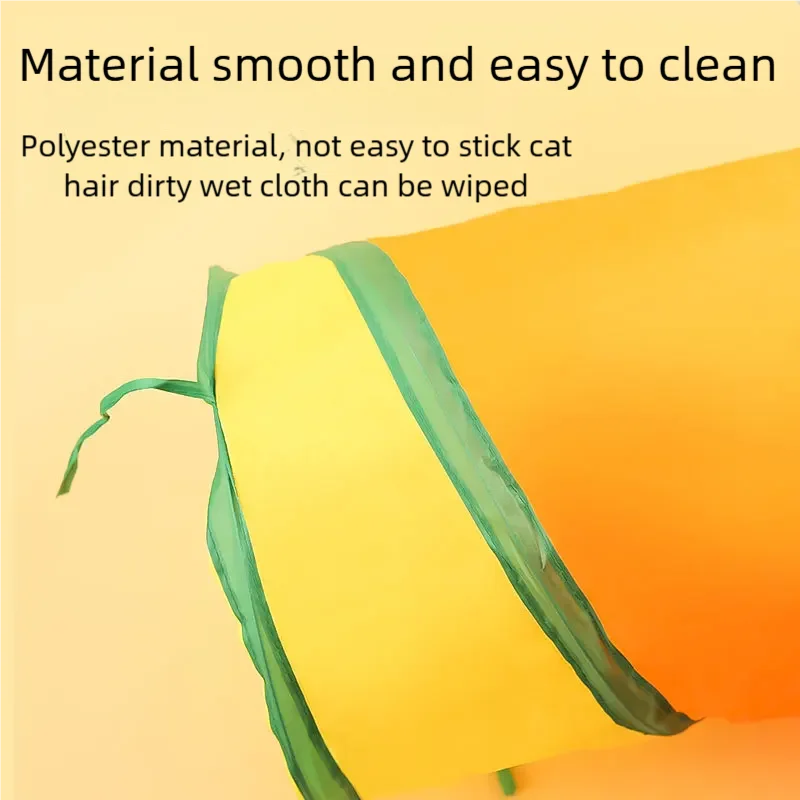 Tunnel pour chat Tube Kitty Tunnel ennuyé chat jouets pour animaux de compagnie Peek trou jouet interactif pour chats d'intérieur exercice amusant réduire l'anxiété Durable – Image 3