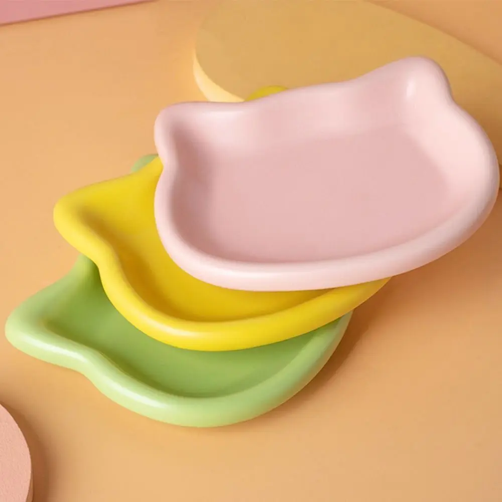 Bol pour chat en forme de chat mignon, bol à nourriture pour chat en plastique antidérapant, bol anti-chute pour chaton, alimentation des animaux de compagnie – Image 3