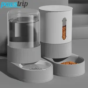 Mangeoire automatique pour chat de grande capacité, distributeur d'eau pour chat, bol de nourriture pour chat, conteneur de stockage des aliments par gravité pour chats, chiens, fournitures pour animaux de compagnie