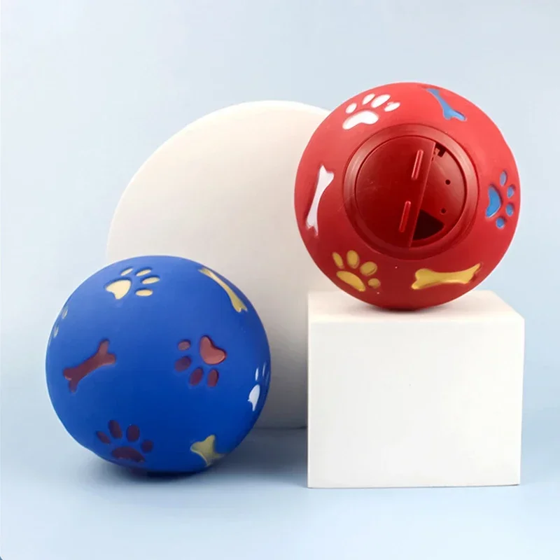 Jouet pour chien et chat, mangeoire pour fuite de nourriture, boule de friandises, boule en caoutchouc, distributeur à mâcher, mangeoire interactive pour chats, jouets d'entraînement pour animaux de compagnie pour chats – Image 4