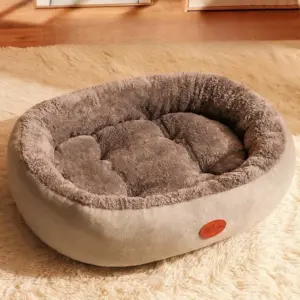 Nid chaud épais pour automne et hiver nid pour animaux de compagnie nid pour chien tapis nid pour chat grand et petit chien en peluche lit universel pour animaux de compagnie toutes saisons