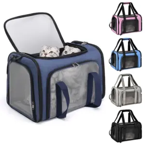 Sac à dos de transport pour animaux de compagnie, sac à bandoulière pliable et respirant, sacs de Transport pour chat et chien, sac de voyage sortant pour animaux de compagnie, sac de Transport