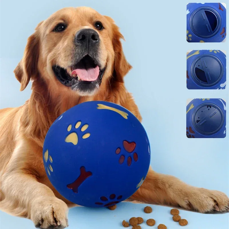 Jouet pour chien et chat, mangeoire pour fuite de nourriture, boule de friandises, boule en caoutchouc, distributeur à mâcher, mangeoire interactive pour chats, jouets d'entraînement pour animaux de compagnie pour chats – Image 2