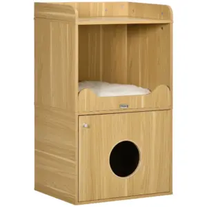 Meuble 3 niveaux avec litière cachée et coussin moelleux