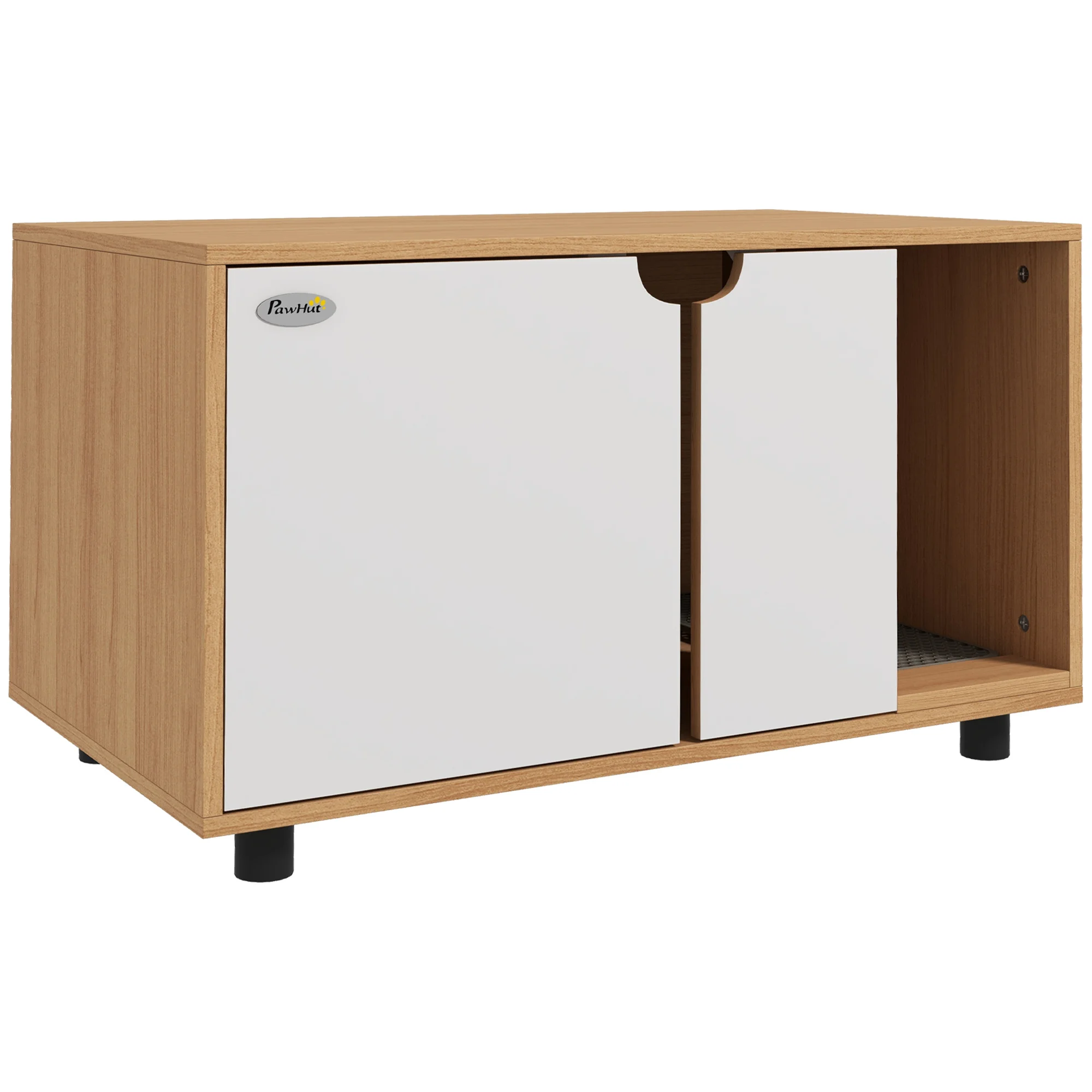 Meuble 2-en-1 style scandinave pour bac à litière – Image 2