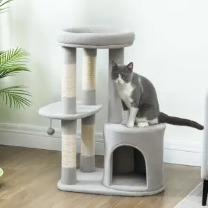Colonne de jeu rembourrée avec poteaux texturés