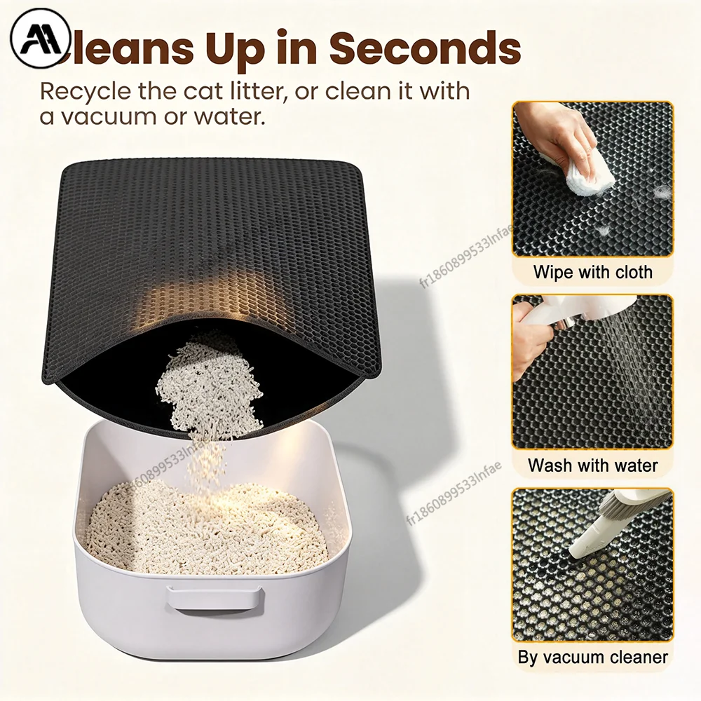 Tapis de litière double couche imperméable et antidérapant en EVA alvéolé – Image 4