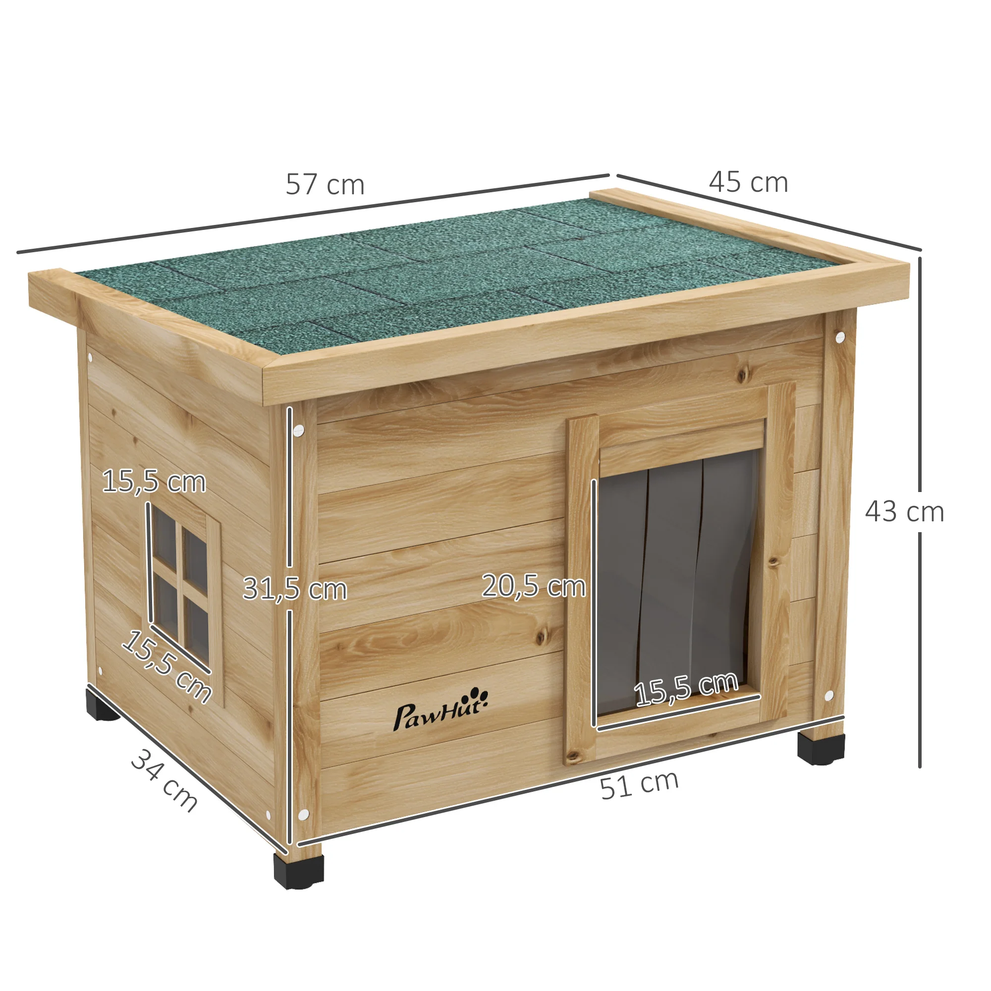 Maison d'extérieur surélevée en bois avec terrasse – Image 4