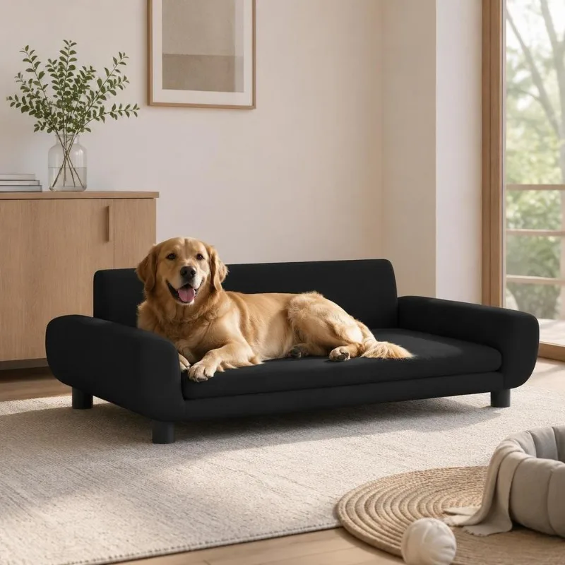 Canapé pour chat en pin massif avec mousse épaisse