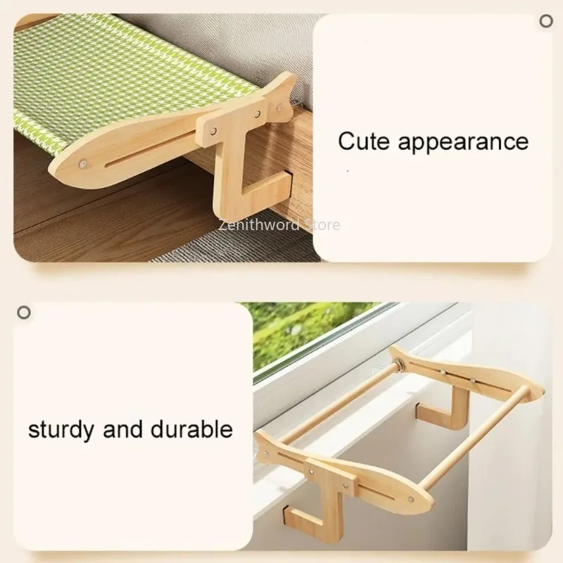 Hamac suspendu pour chat, réglable et détachable – Image 4