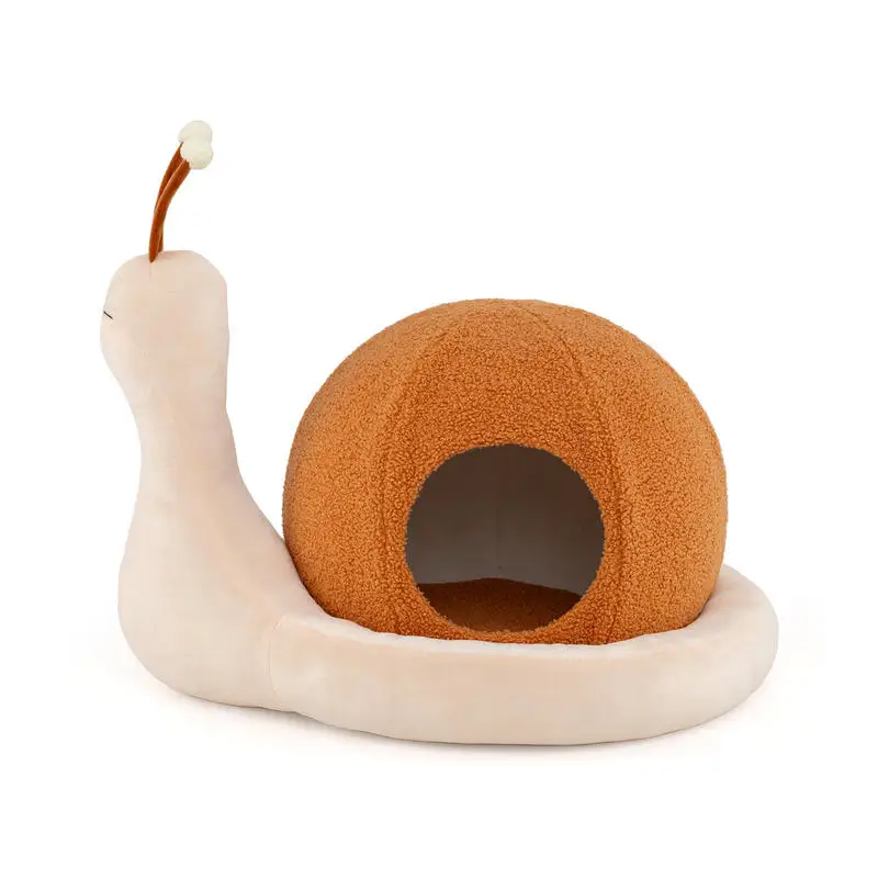 Lit escargot douillet avec coussin amovible pour chat – Image 2
