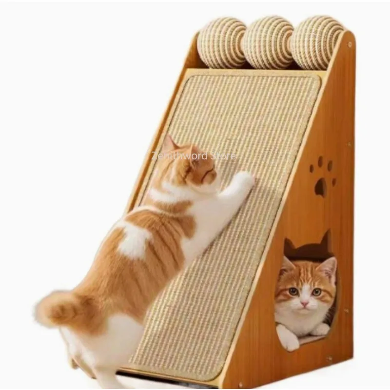 Griffoir mural en sisal avec boule suspendue, gain de place – Image 2