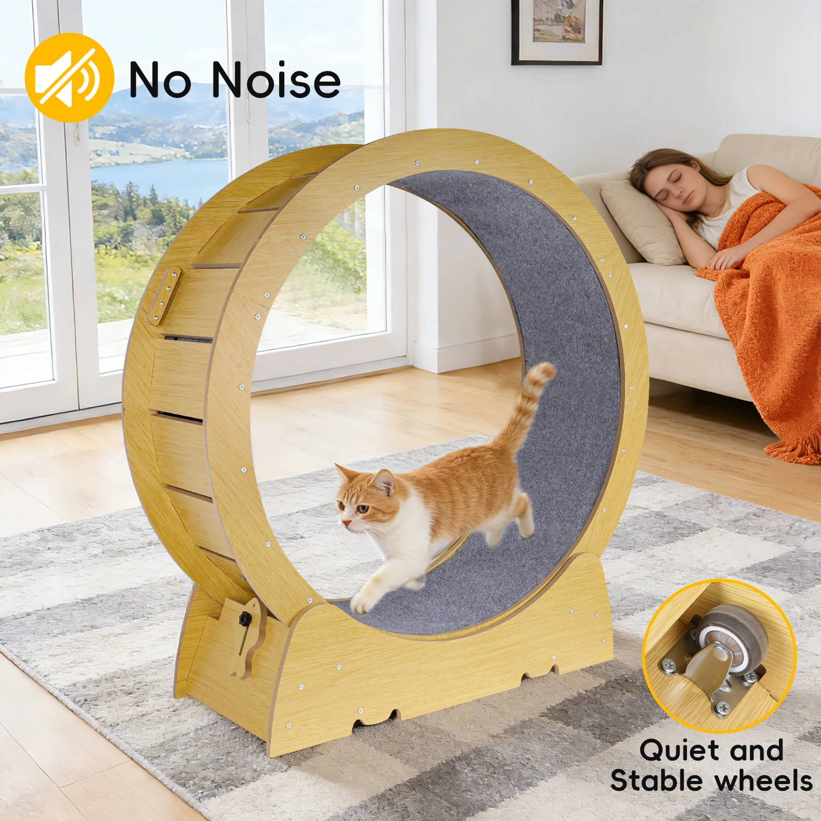 Tapis de course pour chat silencieux et sécurisé – Image 2