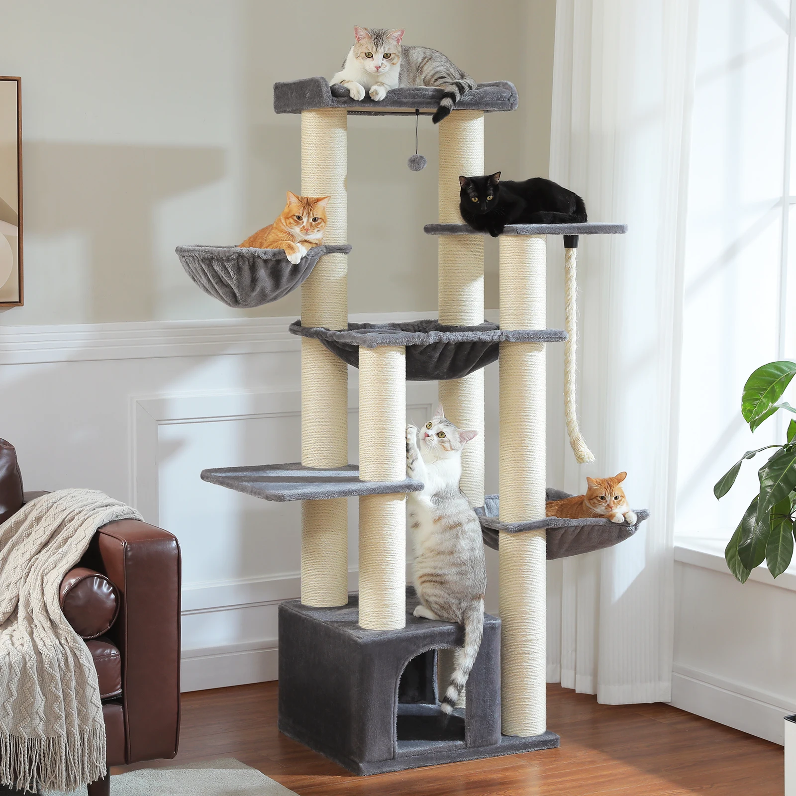 Tour à chat géante et robuste pour chats de grande taille – Image 2