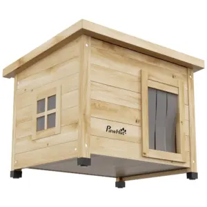 Maison d'extérieur surélevée en bois avec terrasse