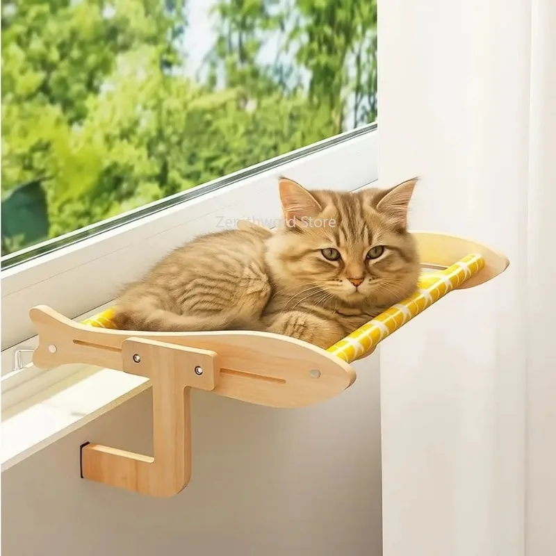 Hamac suspendu pour chat, réglable et détachable