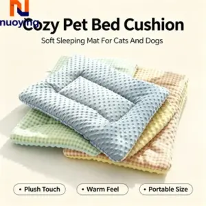Coussin chauffant moelleux pour chaton et petit chien
