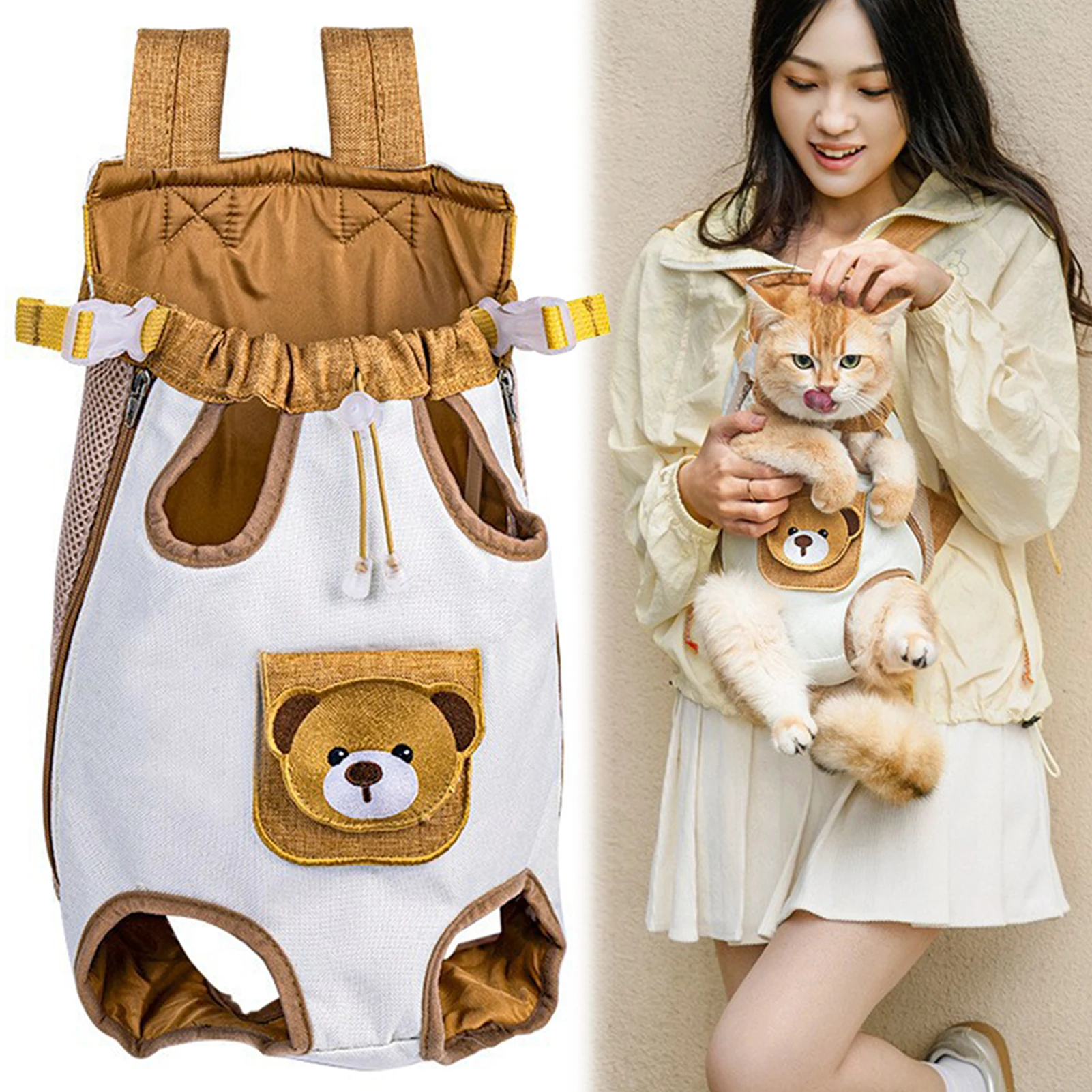 Sac à dos respirant pour chat et sac de voyage pour randonnée – Image 2