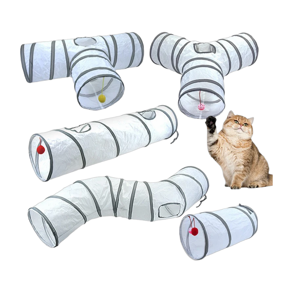 Tunnel de jeu pliable pour chat