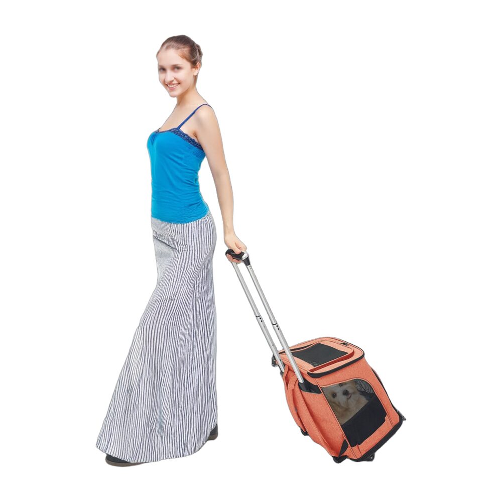 Chariot de transport pliable pour chat et chien – Image 2