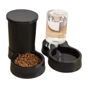 Distributeur eau et croquettes pour chat