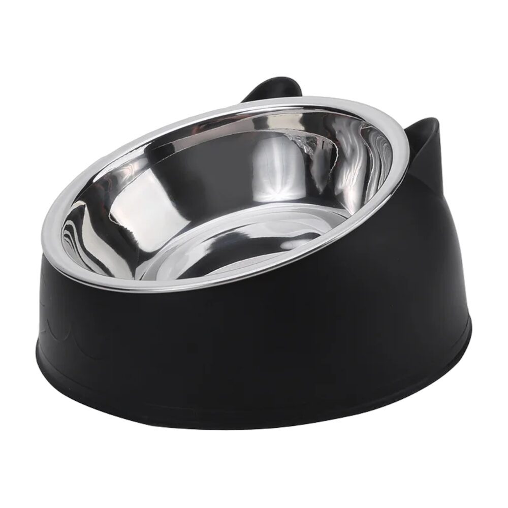 Bol incliné pour chat en acier inoxydable – Image 3