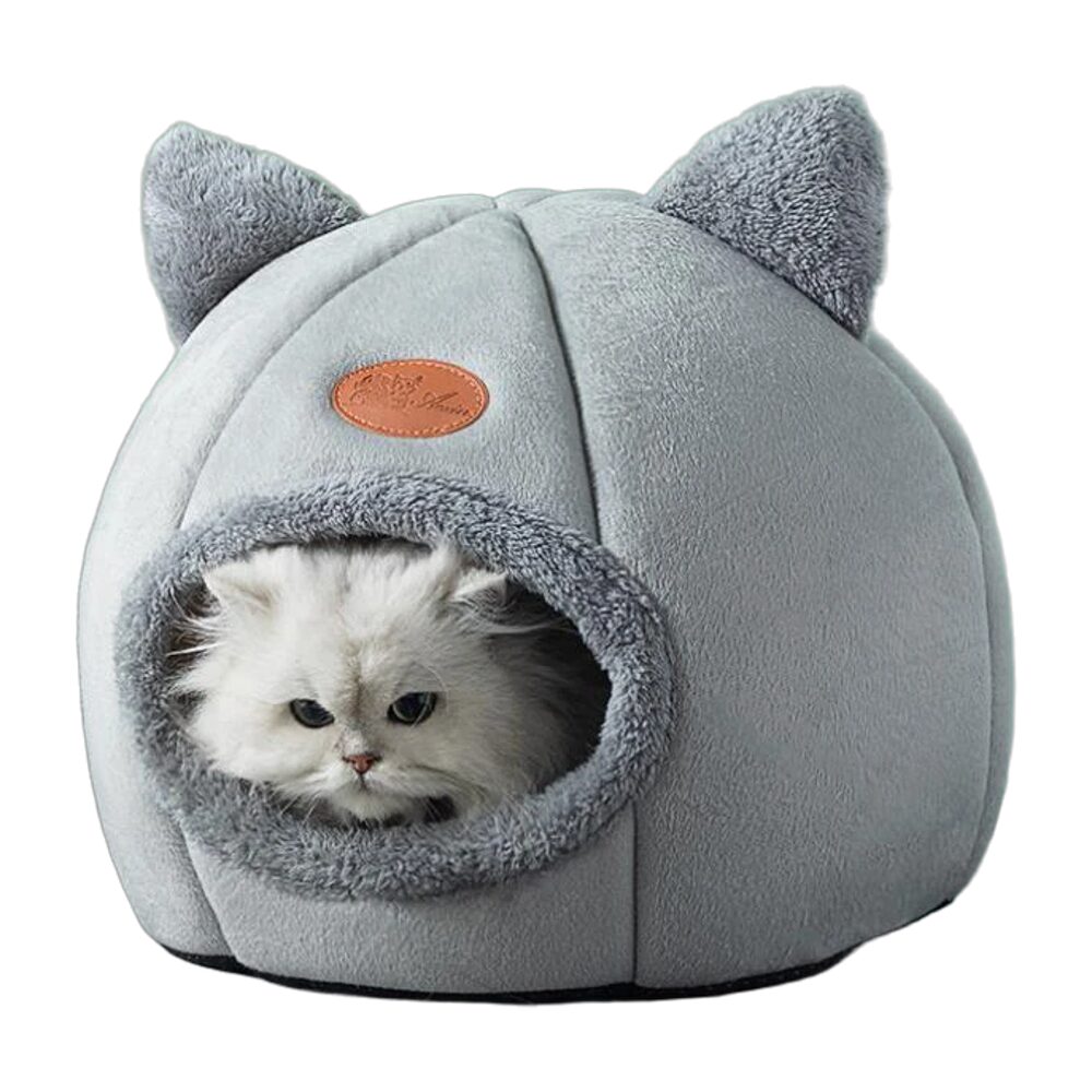 Lit grotte en coton confortable pour chat – Image 4