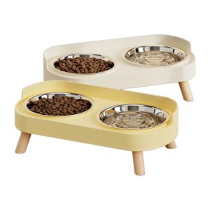 Double bol pour chien et chat en plastique
